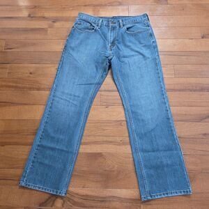 MENS LEVI STRAUSS CO 559 RELAXED FIT STRAIGHT LEG BLUE DENIM JEAN SZ 34 X 32